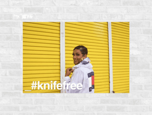 Paigey Cakey Joins Knifefree campaign1