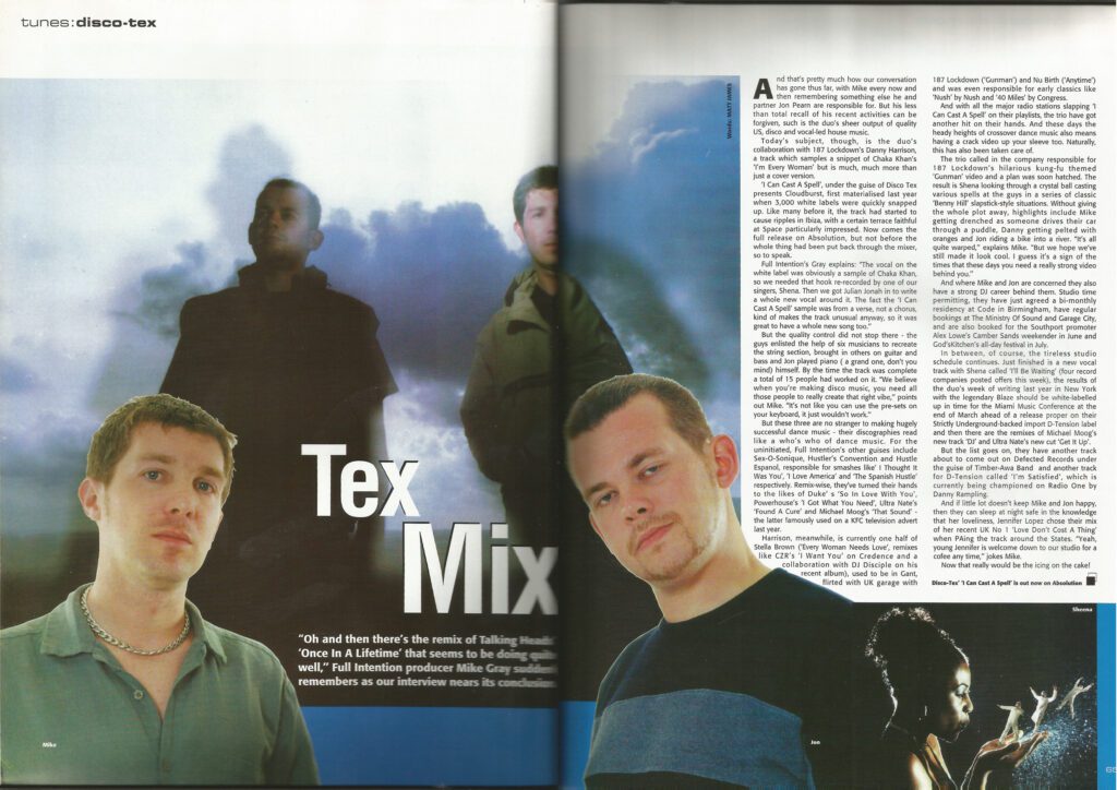 2001 03 Full Intention M8 Mag UK