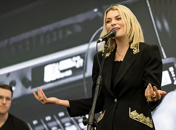 Lola Lennox at the Winter NAMM Show 2018