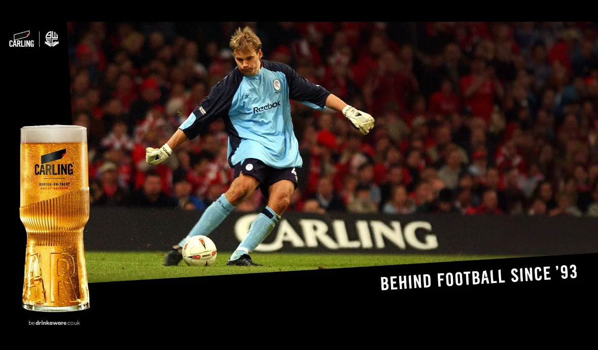 Carling Partners with Football Legend Jussi Jääskeläinen for Bolton-Based Campaign