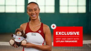 Leylah Fernandez Brings the Canadian Red Cross Courtside at the National Bank Open