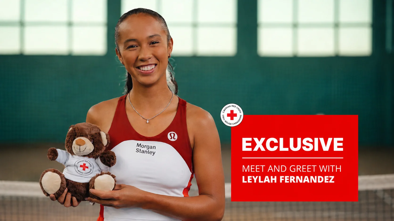 Leylah Fernandez to Host Canadian Red Cross Supporters at the National Bank Open