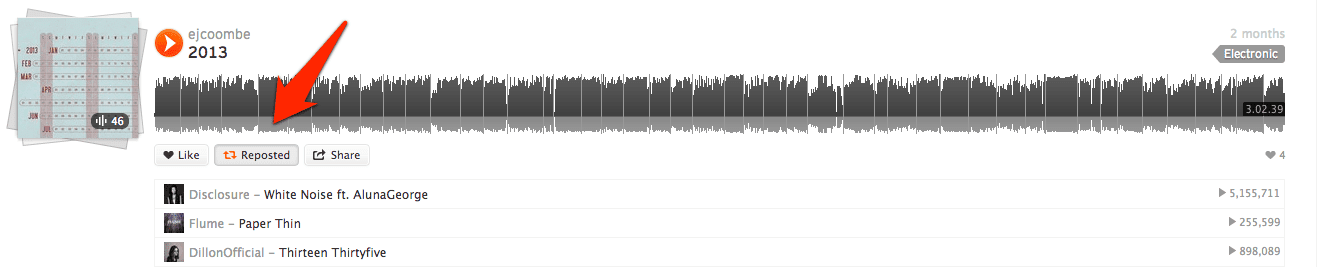 Soundcloud Reposts