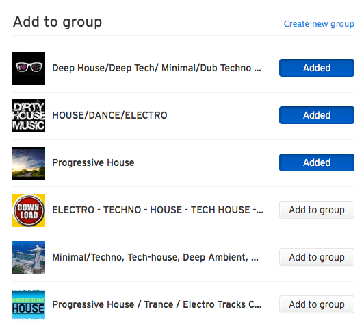 SoundCloud groups